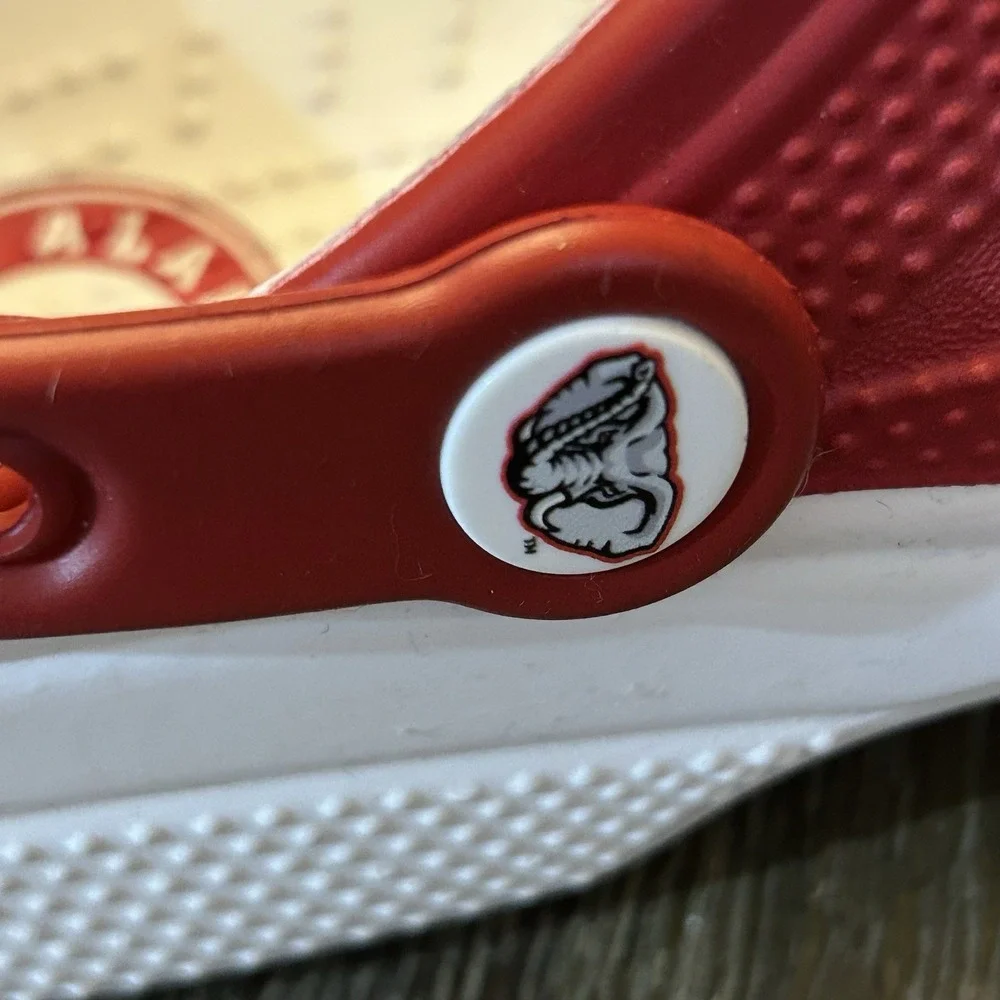 Alabama Crimson Tide Classic Crocs University of Alabama Men 10 Women's 12